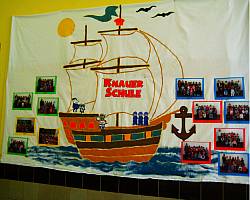 Plakat: Die Schule als Schiff